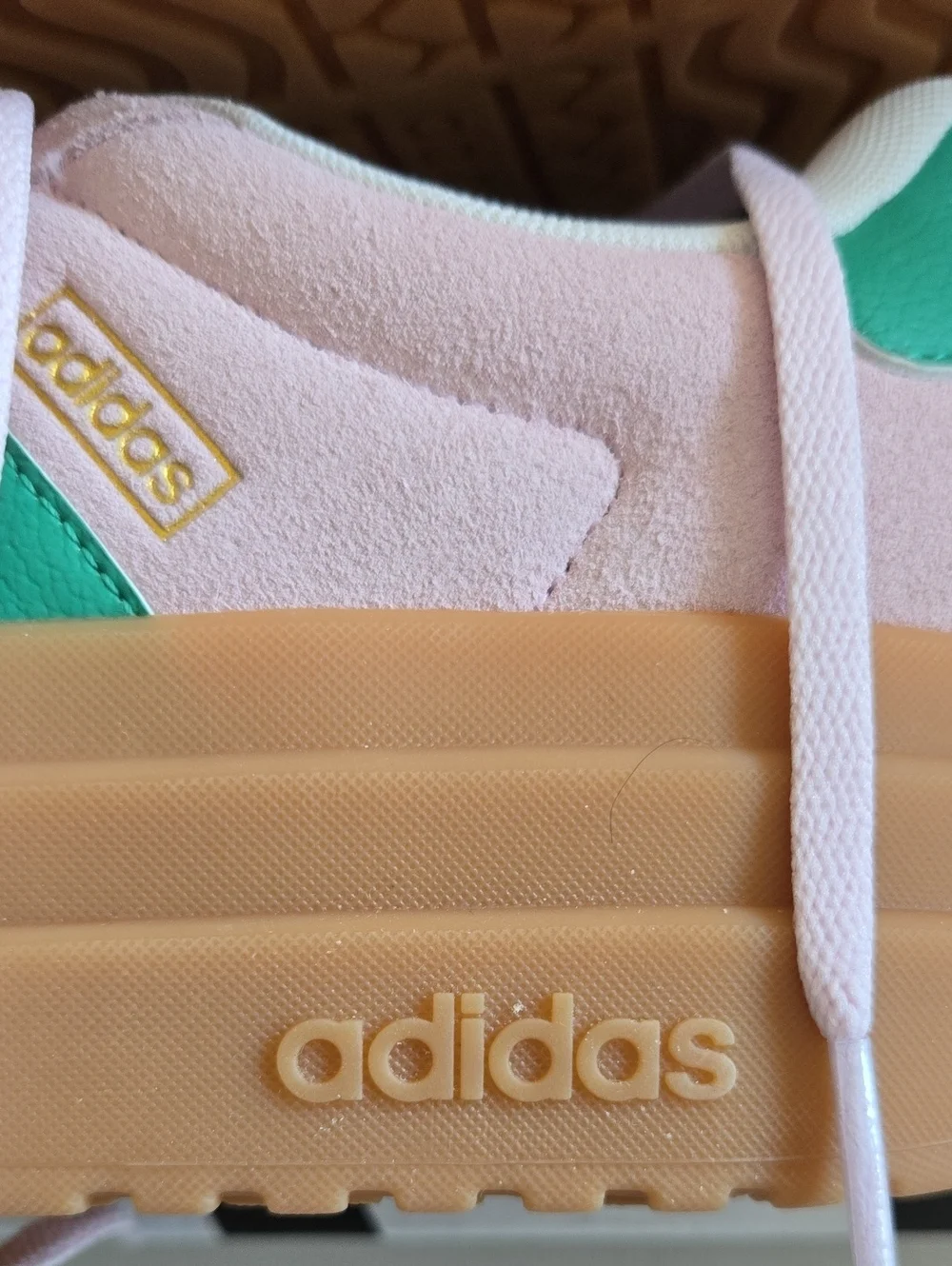 Adidas VL Court Bold Pink Green Platform Sneakers Women's 8.5 NWT - Picture 4 of 16